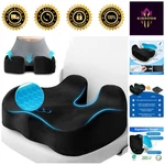Luxury Memory Foam Seat Cushion For Office & Wheelchair - Pain Relief Essential. Fixed Price $37.79.