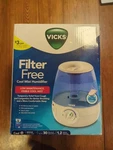 Vicks Filter-free Ultrasonic Cool Mist Humidifier, Medium Room, 1.2 Gallon. Fixed Price $28.79.