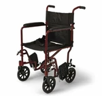 Medline MDS808200ARE Transport Wheelchair - Red. Fixed Price $75.00.