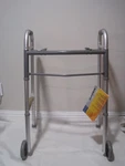 Nwt Medline Guardian Easy Care Adult Walker 2 Button Folding 5" Wheels G30757W. Fixed Price $30.00.