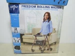 Medline Superlight Aluminum Rollator, Folding Rolling Walker, 6" Wheels, 250LB. Fixed Price $94.95.