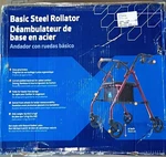 Medline Basic Steel Folding Rollator Walker - MDS86850ESKD Open Box. Fixed Price $56.99.