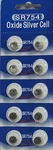 10 Pk 309 SR754 LR754 SR48 LR48 AG5 193 V393 D393 Silver Oxide Battery. Fixed Price $8.74.