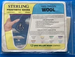 New Sterling Prosthetic Sock 3 Ply 100% Virgin Wool Ohio Willow Wood Usa Size 2. Fixed Price $10.19.