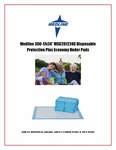 Medline 17X24" Disposable Protection Plus Economy Under Pads MSC281224C 50CT. Fixed Price $21.77.