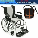 Karman Aluminum Ergoflight Ultralightweight Manual Wheelchair S-2512F18SS. Fixed Price $870.00.