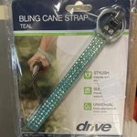 Drive Medical Bling Walking Cane Wrist Strap Teal Sparkle Crystal Universal. Fixed Price $7.99.