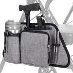 Vive Side Bag For Rollators, Wheelchairs, Walkers - Tote Organizer With Gray. Fixed Price $26.05.