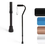 Medline Aluminum Offset Walking Cane / Seniors & Adults Portable Lightweight. Fixed Price $9.97.