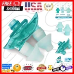 Medical-grade Silicone Teal Nasal Dock And Nose Pillow Set For Optimal Hygiene. Fixed Price $31.19.