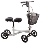 (new) Roscoe Medical Knee Walker Scooter For Adults, Foldable Leg White. Fixed Price $134.95.