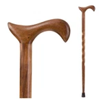 Mabis Healthcare Brazos Twisted Walnut Derby Handcrafted Walking Cane, 34-INCH. Fixed Price $73.98.