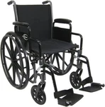 Karman LT-700T 18 Inch Lightweight Deluxe Wheelchair With Flip Back And Detac.... Fixed Price $367.00.