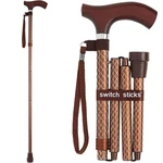 Switch Sticks Folding Walking Cane For Women & Engraved Cognac. Fixed Price $47.26.