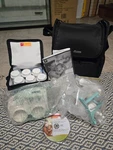 Ameda Purely Yours Breast Pump Backpack Double Electric Personal Use. Fixed Price $130.00.