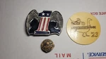 Vintage Harley Davidson #1 Wing Belt Buckle Panhead Pin Brass Amf Chopper Vest. Fixed Price $49.99.