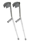 New Medline Guardian Forearm Crutches Ft To 2" Adult, MDS805161, Nib. Fixed Price $21.99.