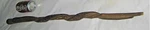 Antique Usa 34" Man Folk Art Hand Carved Wood Snake Reptile Walking Stick Cane. Fixed Price $236.00.