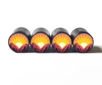 Mountain Sunrise Sunset Emoji Tire Valve Stem Caps - Aluminum Of Four. Fixed Price $15.99.
