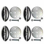 Q'straint Q5-7571-A Omni Oval L-pocket Anchorage 4-PACK Stainless Made Usa. Fixed Price $102.95.