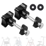 Szhsyjy 2 Set Rollator Walker Knobs,universal,replacement Black. Fixed Price $13.49.