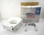 Veterans Medical Supplies White Raised Toilet Seat With Detachable Arms. Fixed Price $36.99.
