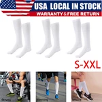 1-3 Pairs Premium Pro-grade White Compression Socks 20-30MMHG Support Women. Fixed Price $9.15.
