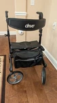 Drive Medical Nitro Elite Cf Carbon Fiber Rollator Walker Chair With Brake Black. Fixed Price $700.00.