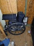 Invacare Foldable Manual Wheelchair Black Steel 4 Wheels Adult Indoor Outdoor. Fixed Price $75.00.