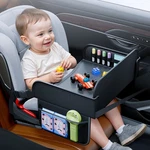 Kids Travel Tray Leather Waterproof Lap Desk Storage Toddler Road Trip Essential. Fixed Price $26.99.