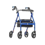 Drive Medical Hugo Elite Rollator Walker With Seat, Backrest And Basket, Blue. Fixed Price $191.25.