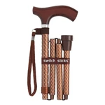 Mabis Healthcare Switch Sticks Folding Cane, Cognac. Fixed Price $45.61.