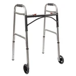 Mckesson Folding Walkers With Wheels, Aluminum.. Fixed Price $70.00.