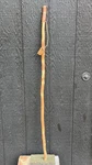 Brazos Twisted Wood Walking Stick Handcrafted 47" Hiking Cane Leather Strap. Fixed Price $45.00.