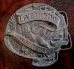Vintage Harley Davidson Belt Buckle 1976 Amf Live To Ride,. Fixed Price $40.00.