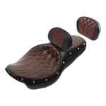 Complete 1 Set Driver Passenger Seat & Backrest Pad Fit For Harley Touring 09-23. Fixed Price $463.00.