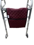 Maddak Inc, Ableware Double-sided Quilted Walker Tote Bag, Burgundy. Fixed Price $34.95.
