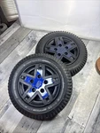 Pair 14" 3" Wheels Tires - Quantum Q6 Edge 2.0 Powerchair PR1MO 3X8. Fixed Price $99.00.