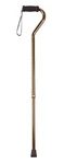 Foam Grip Offset Handle Walking Cane, Bronze. Fixed Price $34.08.