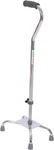 Essential Medical Supply Large Base Quad Cane In Silver - Height Adjustable. Fixed Price $32.46.