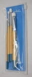 Essential Mini Stencil Detail Brush Set Synthetic Dome Bristles Wood Handles. Fixed Price $23.96.