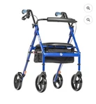 Hugo Mobility Home Portable Rollator Rolling Walker+seat Backrest Wheels Blue. Fixed Price $129.90.