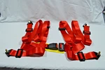 Nwop New Sabelt 4 Point Quick Release Bolt-on Racing Seat Harness, Red, 2IN. Fixed Price $49.99.