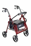 Drive 795BU Medical Duet Transport Wheelchair Rollator Walker. Fixed Price $180.00.