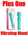 Plusone Vibrating Soft Touch Wand, 10 Vibration Settings, Waterproof. Fixed Price $18.95.