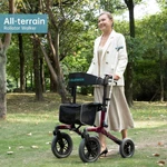 12 Deluxe Oem Elenker Medical Upright Rollator Walker Stand Rolling Mobility. Fixed Price $109.99.