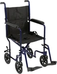 ATC19-BL Lightweight Aluminium Transport Wheelchair With Swing-away Footrest,. Fixed Price $195.99.