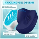 Gel Enhanced Memory Foam Seat Cushion - Blue, Large. Fixed Price $52.79.