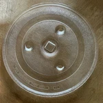 Square Center Drive Hole 11" Microwave Oven Glass Plate Tray Dish #15 Rare. Fixed Price $35.00.