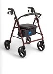 Medline Rollator, Basic. Steel. 8" Burgandy. Fixed Price $154.99.